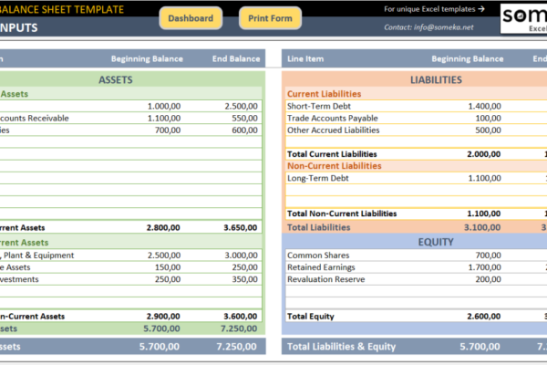 Download contoh laporan keuangan perusahaan format excel