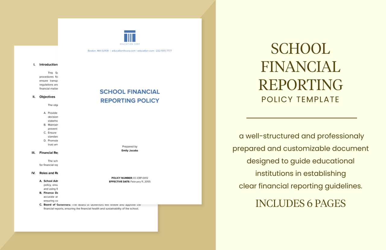 Template laporan keuangan sederhana sekolah format excel